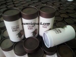 Lon cacao giấy mỹ thuật